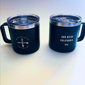 NEW Double Walled 14 Oz Stainless Steel Thermal Mug tumbler Black San Diego